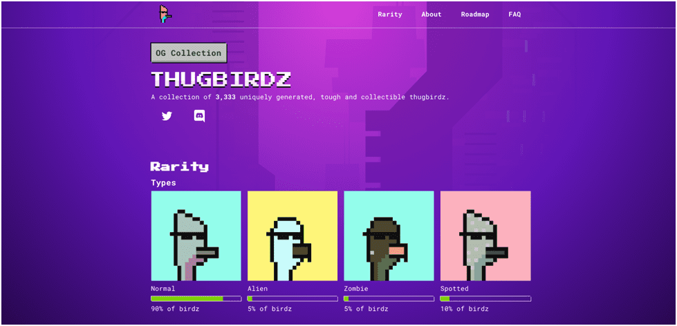 18 Best Solana NFT Marketplaces 14 Thug Birdz