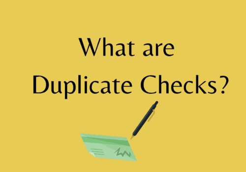What are Duplicate Checks