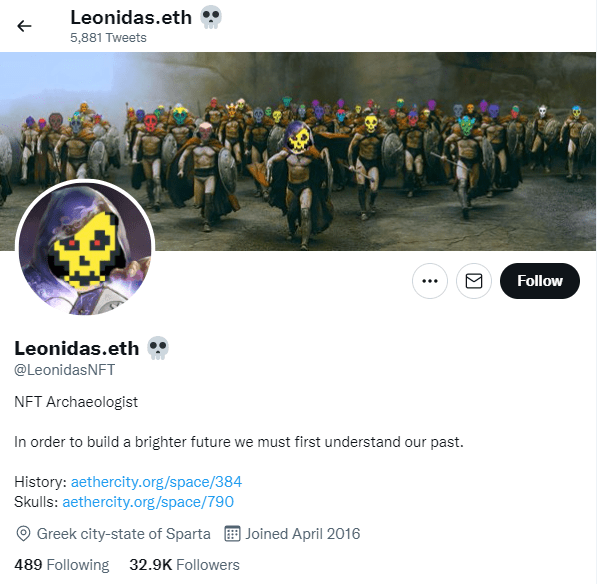 40 Best NFT Twitter Account to Follow 37 36_leo_40 Best NFT