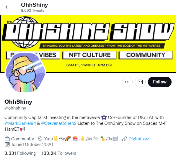 40 Best NFT Twitter Account to Follow 40 39_shiny_40 Best NFT