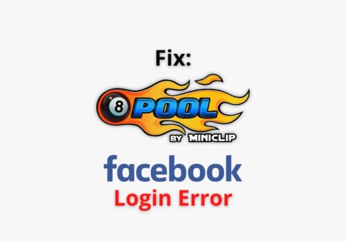 8 Ball Pool Facebook Login Error