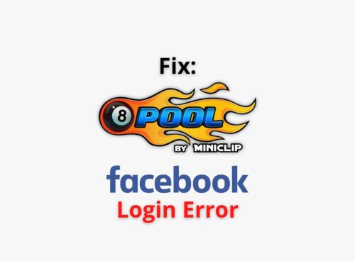 8 Ball Pool Facebook Login Error