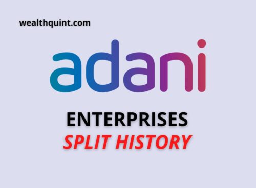 Adani enterprises Split History