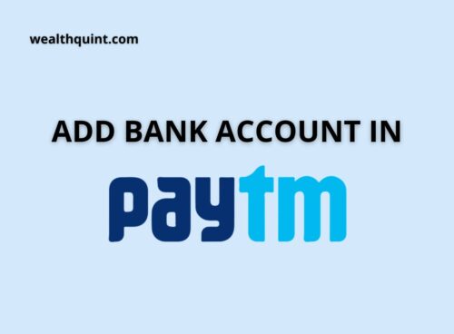 Add bank account in paytm
