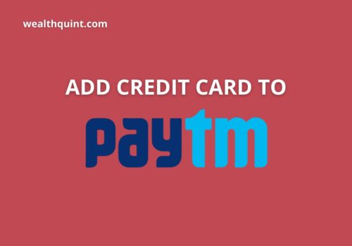 Add credit card to paytm