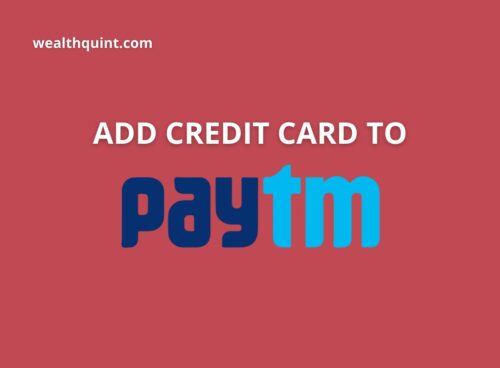 Add credit card to paytm