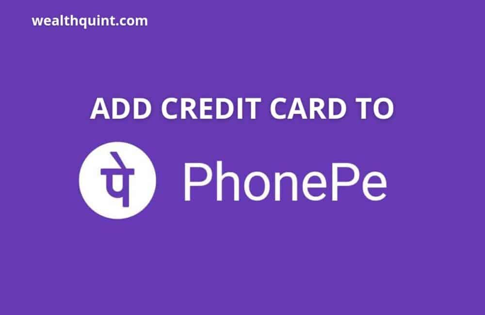 Add credit card to phonepe
