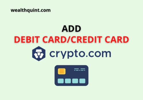 Add debit card credit card Crypto.com