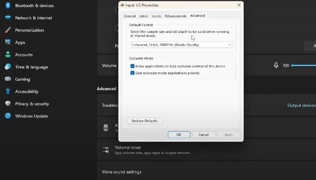 How To Fix Counter Strike 2(CS2) Mic Not Working 3 Adjust Microphone Properties for Counter Strike 2CS2 Mic Not Working