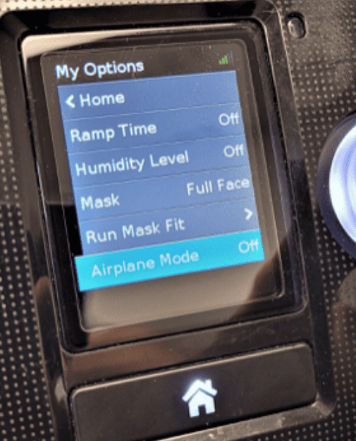 How To Fix ResMed Airsense 11 Not Sending Data To App 2 Airplane mode airsense