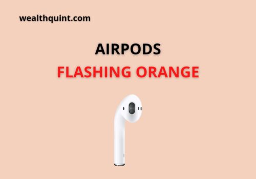 Airpods flashing orange