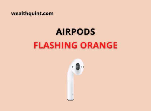 Airpods flashing orange
