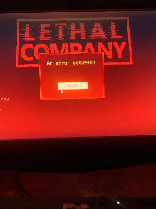 How To Fix "An Error Occurred" On Lethal Company Mods 1 An Error Occurred Lethal Company Mods