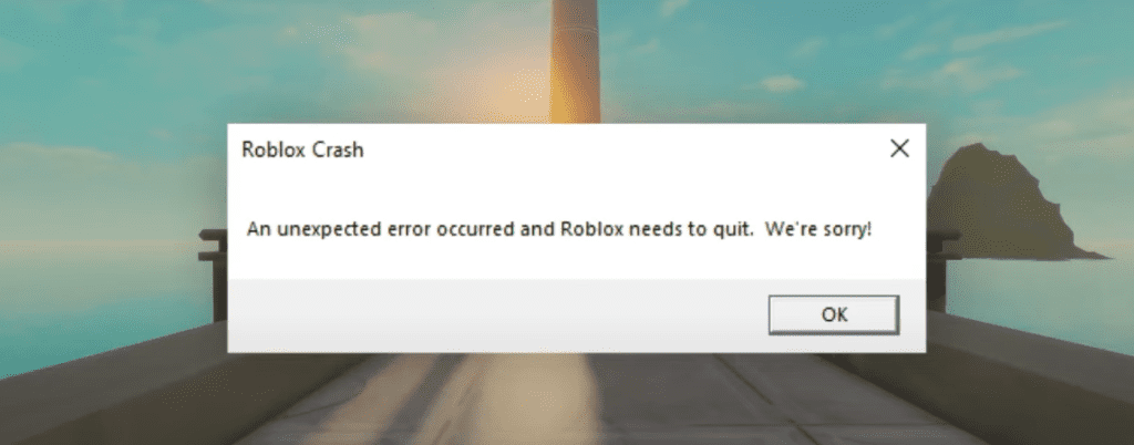 An Unexpected Error Occurred And Roblox Needs To Quit