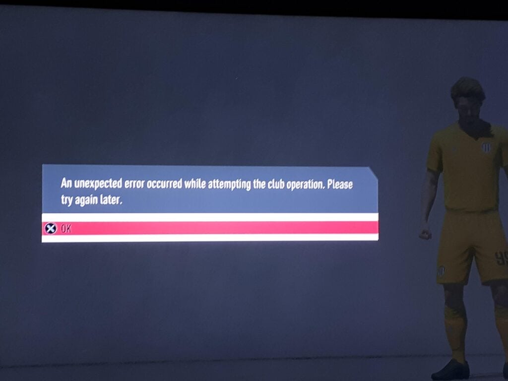 How to Fix "An Unexpected Error Occurred While Attempting the Club Operation" on EA FC 24 2 An Unexpected Error Occurred While Attempting the Club Operation on EA FC 24