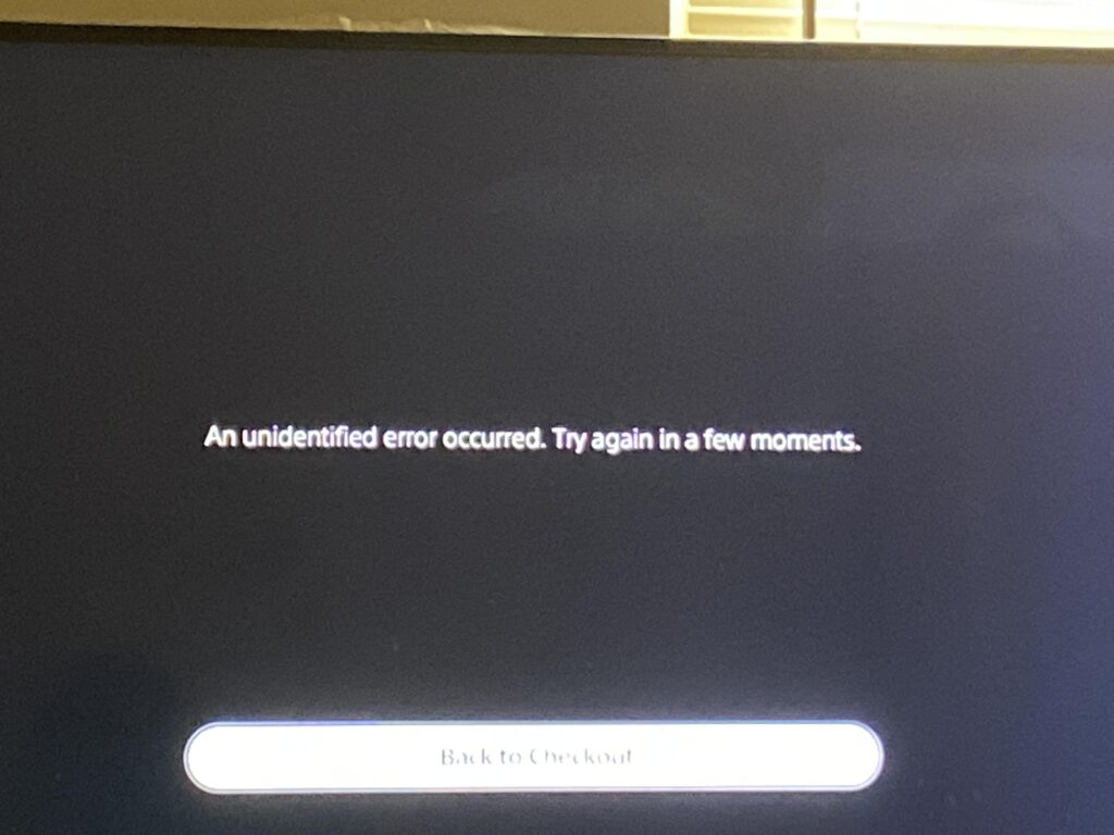 How To Fix "An Unidentified Error Occurred" When Trying To Subscribe To PS Plus On The PS5 1 An Unidentified Error Occurred When Trying To Subscribe To PS Plus On The PS5