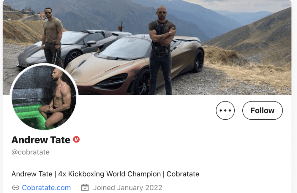 Andrew Tate GETTR