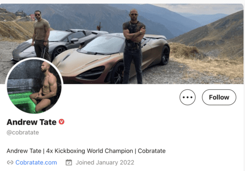 Andrew Tate GETTR