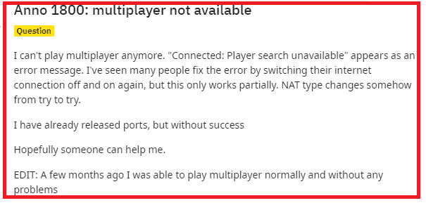 How to Fix Anno 1800 Multiplayer Not Working 2 Anno 1800 Multiplayer Not Working