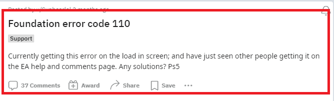 How to Fix Apex Legends Foundation Error Code 110 1 Apex Legends Foundation Error Code 110