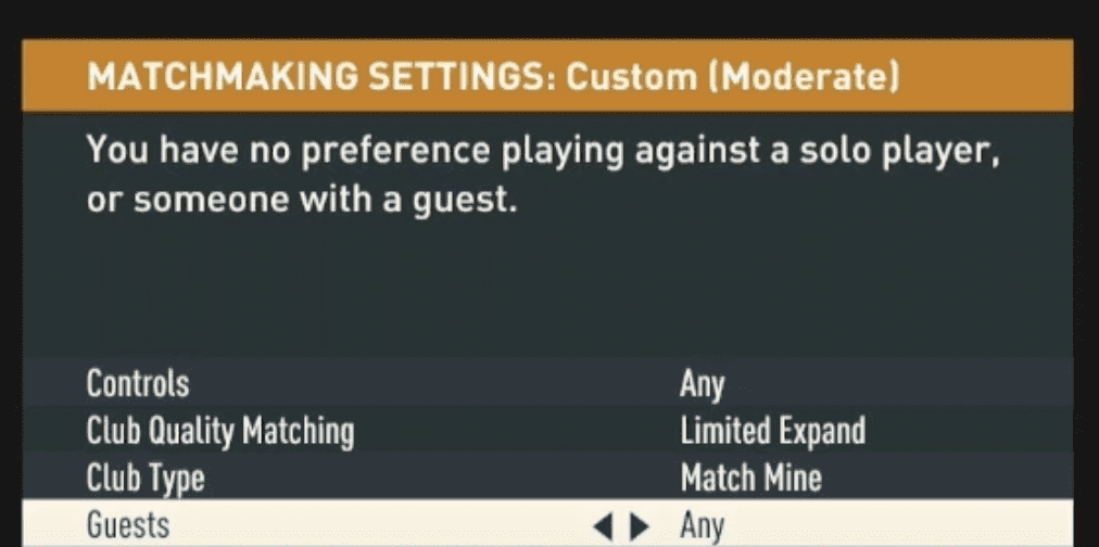 How to Fix "No Opponent Found" in FIFA 23 3 Approximate Location Matchmaking matchmaking settings FIFA 23