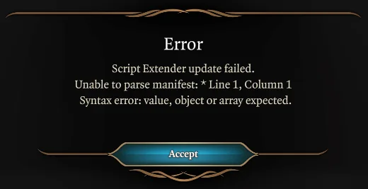 How To Fix BG3 Script Extender Update Failed Error 2 BG3 Script Extender Update Failed Error