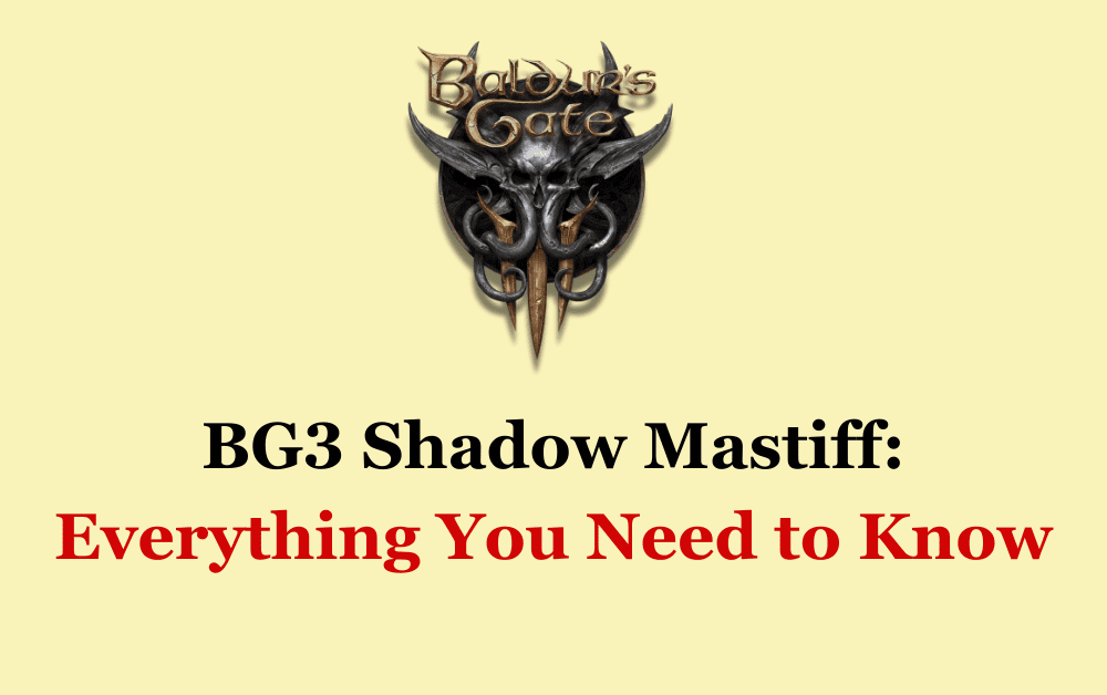 Shadow Mastiff Alpha - Baldur's Gate 3 Wiki