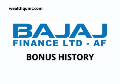 Bajaj Finance bonus history