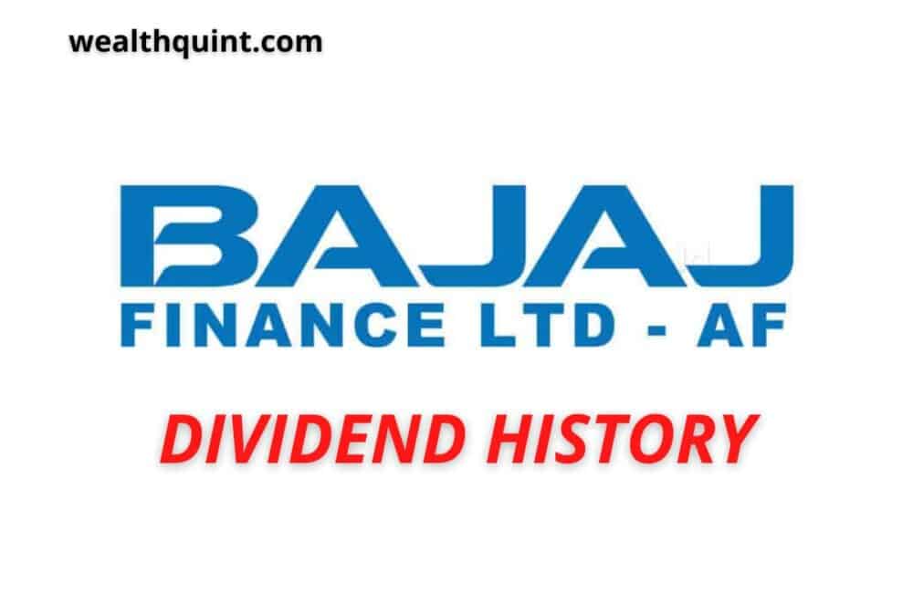 Bajaj finance Dividend History