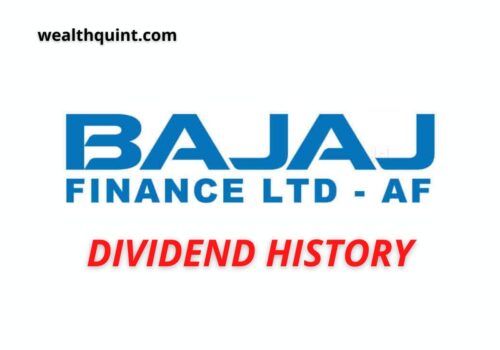 Bajaj finance Dividend History