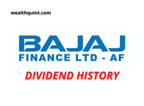 Bajaj finance Dividend History