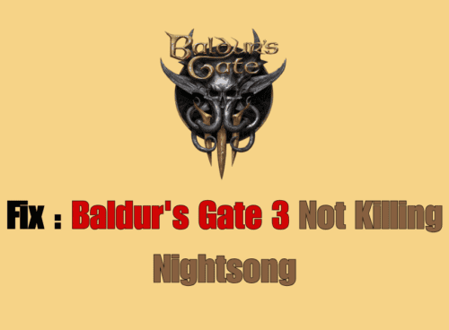 Baldurs Gate 3 Not Killing Nightsong