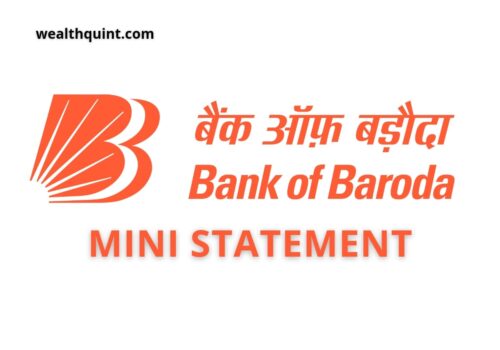 Bank of Baroda Mini Statement