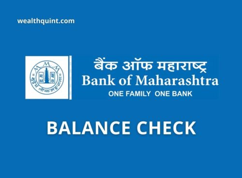 Bank of Maharashtra Balance check number