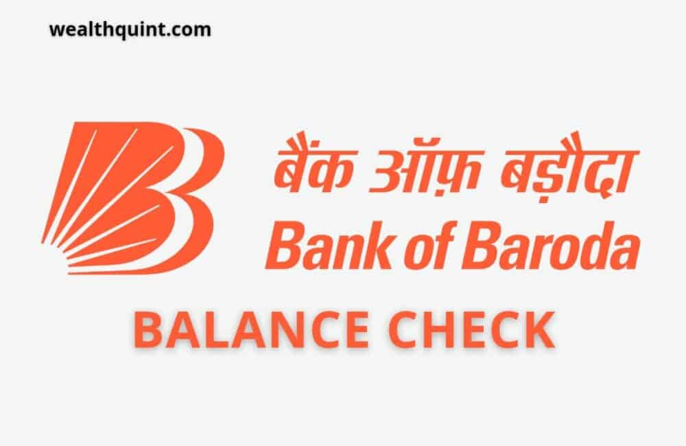 Bank of Baroda Balance Check Number 1 Bank of baroda Balance check