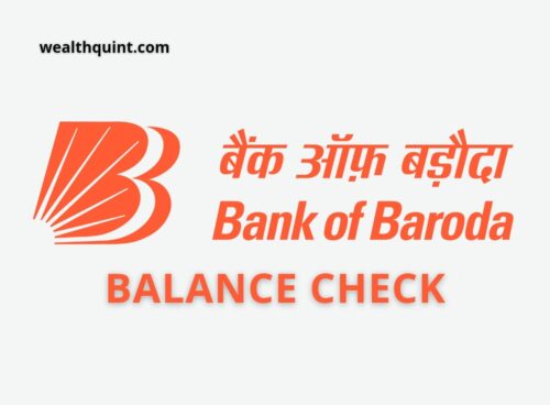 Bank of baroda Balance check