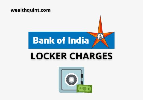 Bank of india Locker Charges