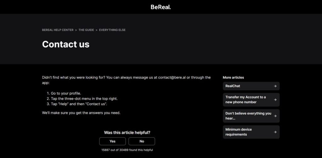 How To Fix BeReal Unadding Friends Glitch 23 BeReal Unadding Friends Glitch contact help and support