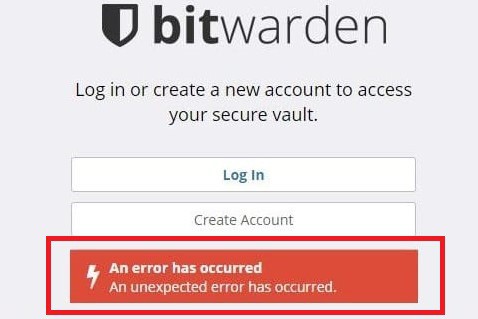 How To Fix “An Error Has Occurred” On Bitwarden 1 Bitwarden An Error Has Occurred