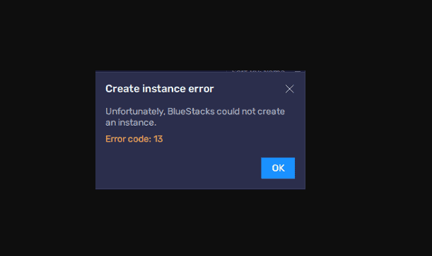 How to Fix BlueStacks Error code 13 1 Bluestack error code 13
