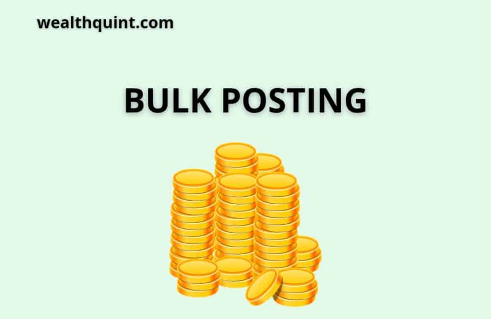 Bulk Posting SBI