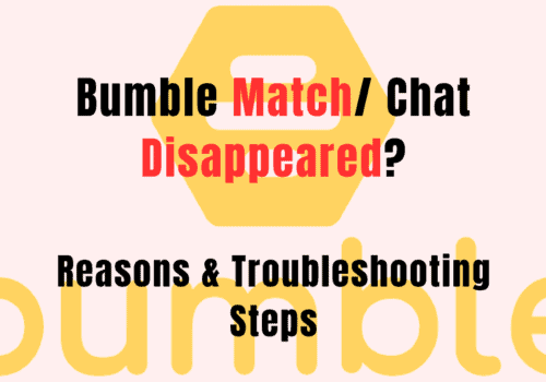 Bumble Match/ Chat Disappeared? Reasons & Troubleshooting Steps