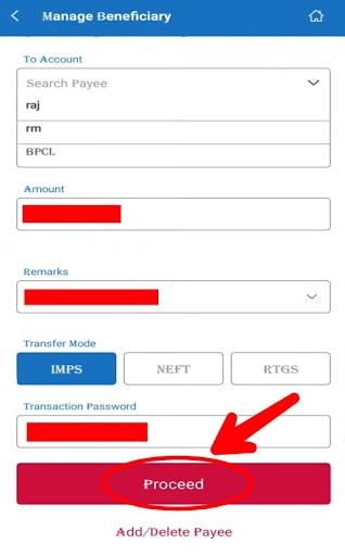 How to Add Beneficiary in Central Bank Of India? 9 CBMAB4