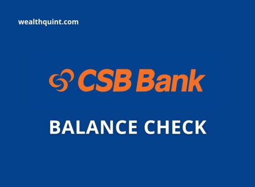 CSB Bank Balance check