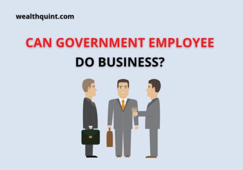 Can government employee do business