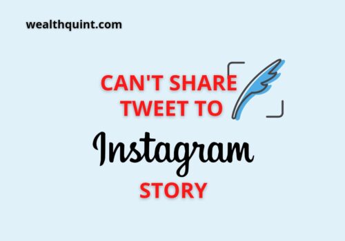 Can not share tweet to instagram story