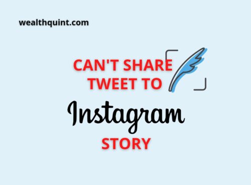 Can not share tweet to instagram story