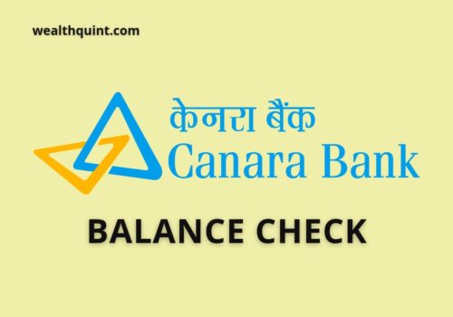 Canara Bank Balance check