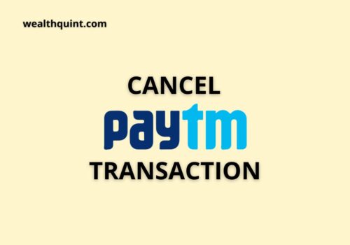 Cancel paytm transaction