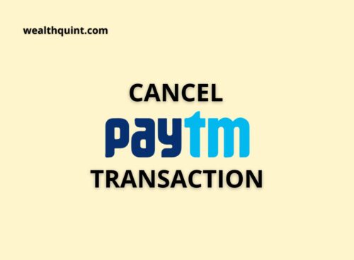 Cancel paytm transaction